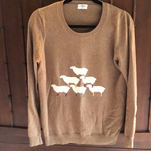 Madewell Wallace Sheep in Socks Sweater, Camel color